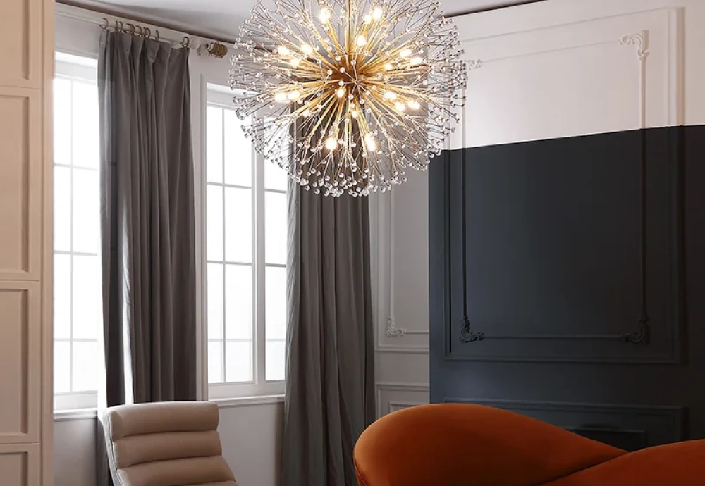 statement globe chandelier