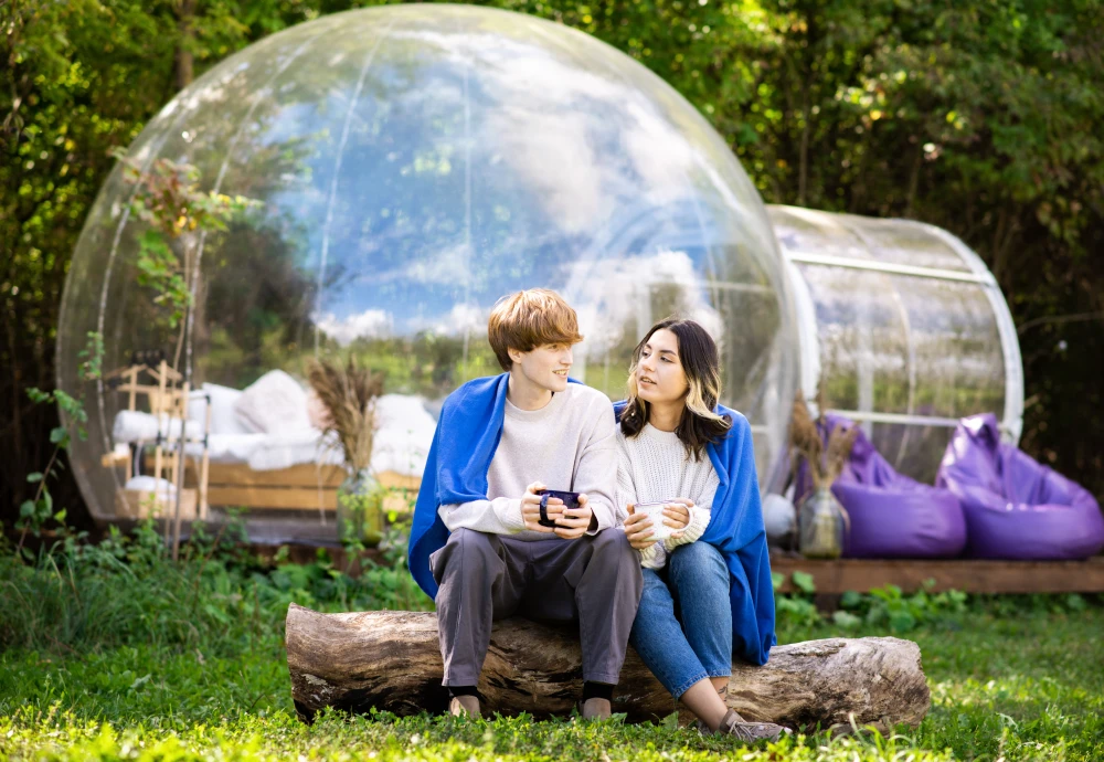 backyard bubble tent