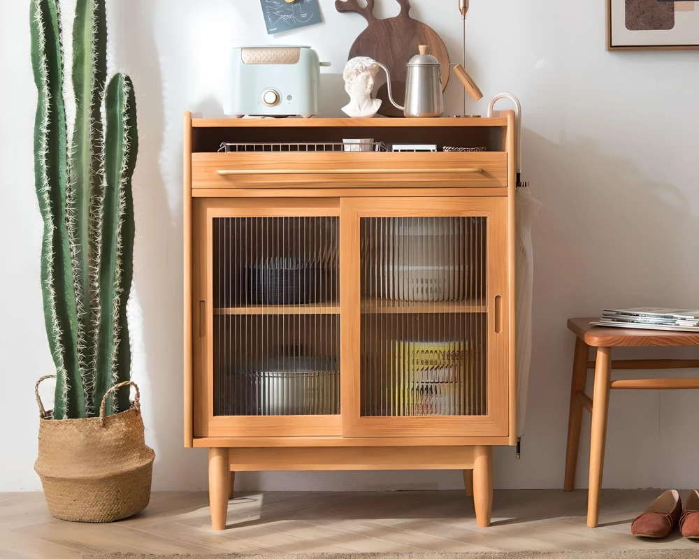 wood sideboard with drawers